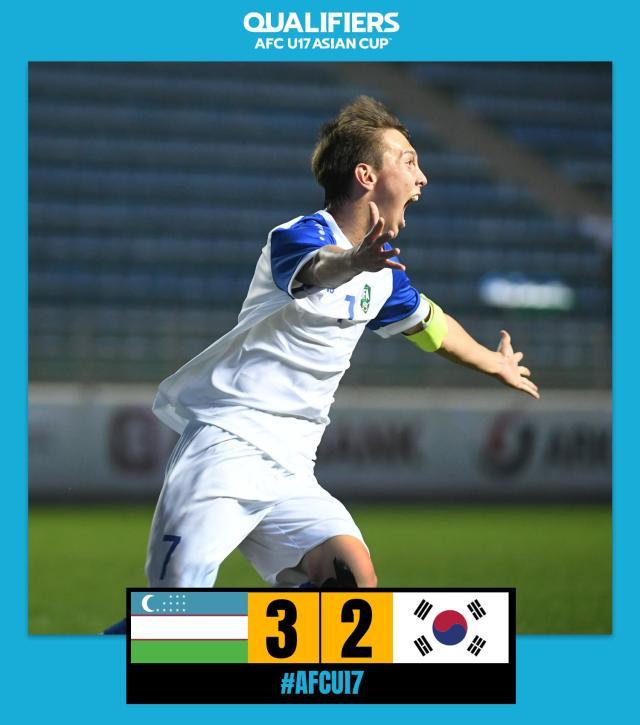 mk体育官网首页-​U17亚预赛还剩一轮 乌伊日三强提前锁定出线权